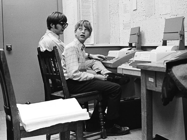 Пол Алън и Бил Гейтс през 1970 г.
